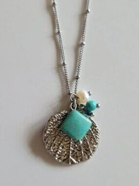 Lia Sophia Silvertone Necklace